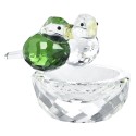 Colorful Crystal Bird Statue Collectible Art Glass Animal Ornaments Table Wedding Home Decor Gift